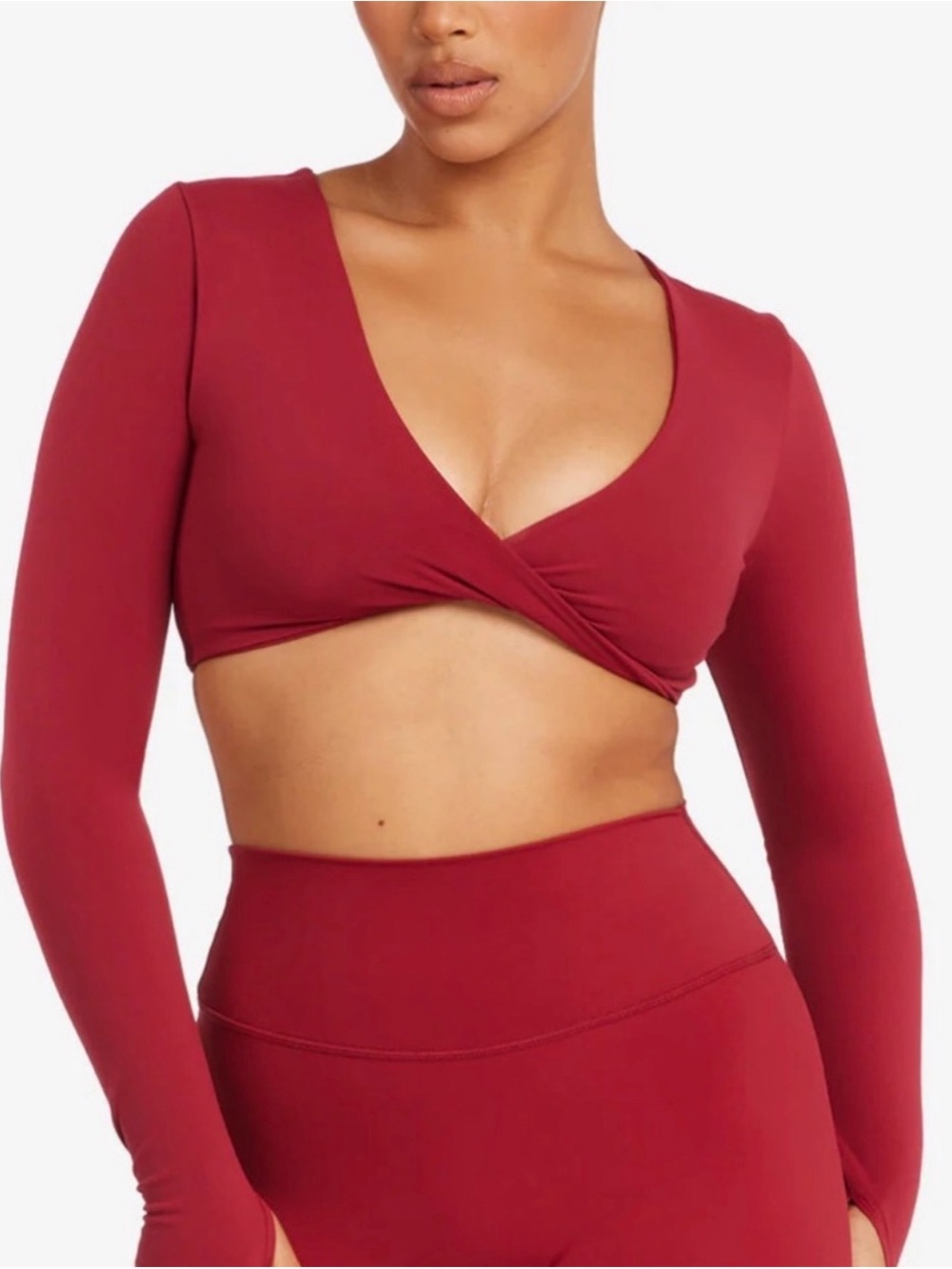 Crop Shop Boutique Fade Sierra Long Sleeve Crop Top